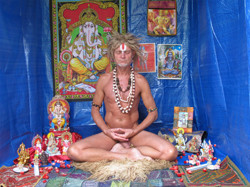 sadhu meditating